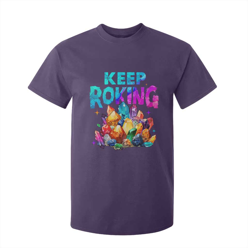 Rock Collector T Shirt For Kid Keep Rocking Geologist TS09 Purple Print Your Wear