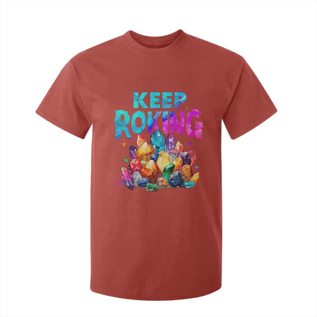 Rock Collector T Shirt For Kid Keep Rocking Geologist TS09 Red Print Your Wear