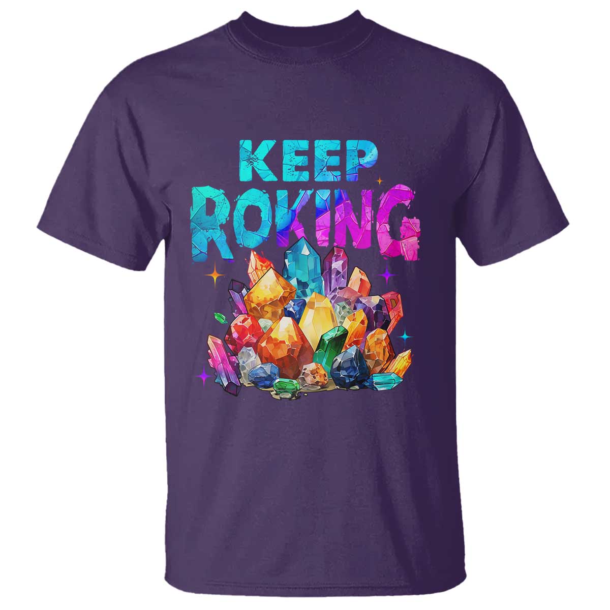 Rock Collector T Shirt Keep Rocking Geologist TS09 Purple Print Your Wear
