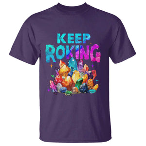 Rock Collector T Shirt Keep Rocking Geologist TS09 Purple Print Your Wear