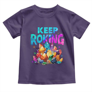 Rock Collector Toddler T Shirt Keep Rocking Geologist TS09 Purple Print Your Wear