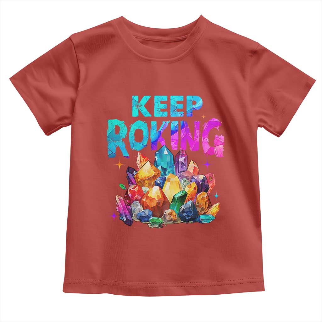 Rock Collector Toddler T Shirt Keep Rocking Geologist TS09 Red Print Your Wear