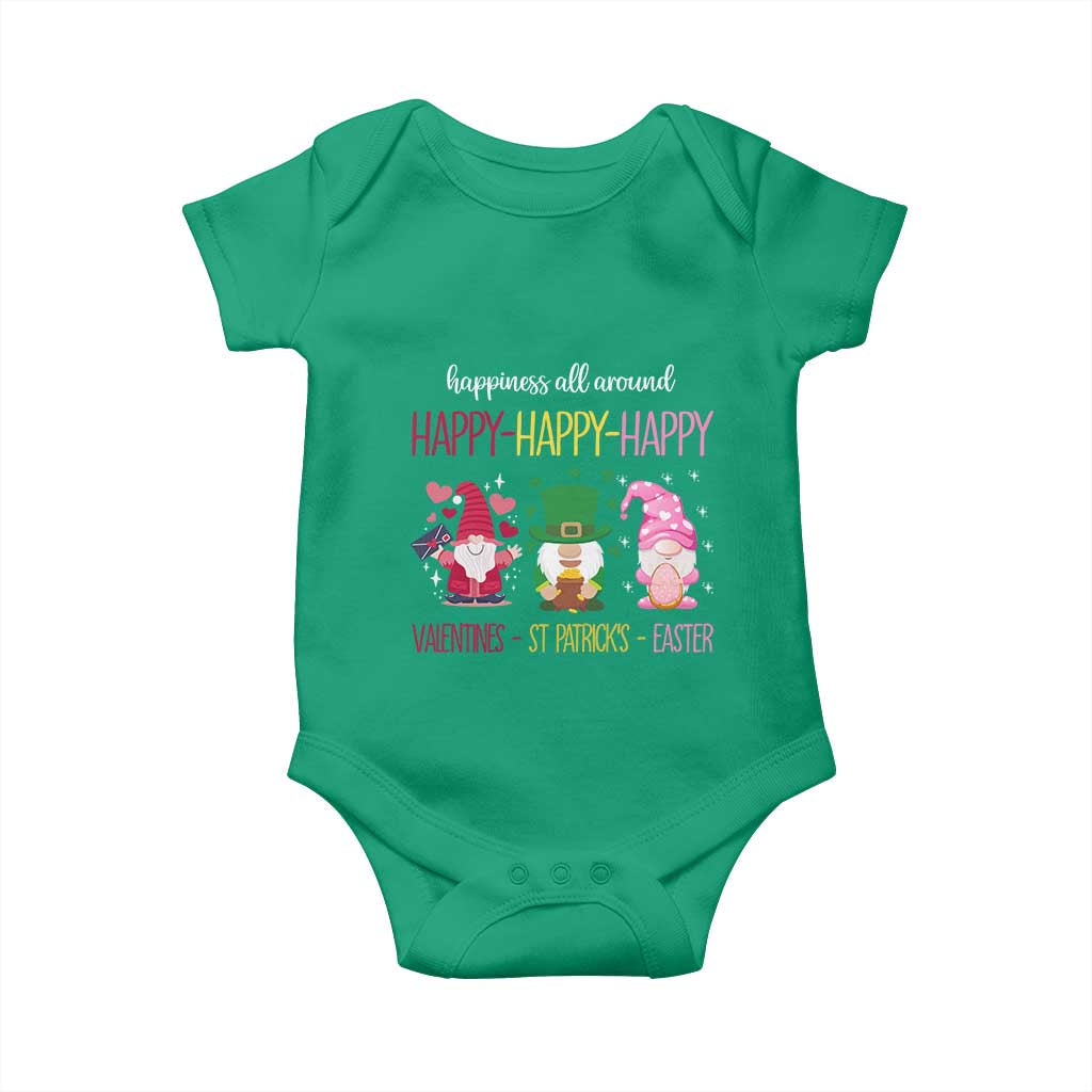 Happy Valentines St Patrick Easter Day Gnomies Baby Onesie TS09 Irish Green Print Your Wear