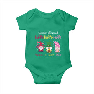 Happy Valentines St Patrick Easter Day Gnomies Baby Onesie TS09 Irish Green Print Your Wear