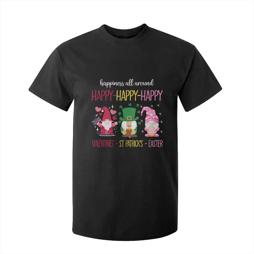 Happy Valentines St Patrick Easter Day Gnomies T Shirt For Kid TS09 Black Print Your Wear
