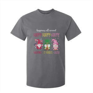 Happy Valentines St Patrick Easter Day Gnomies T Shirt For Kid TS09 Charcoal Print Your Wear