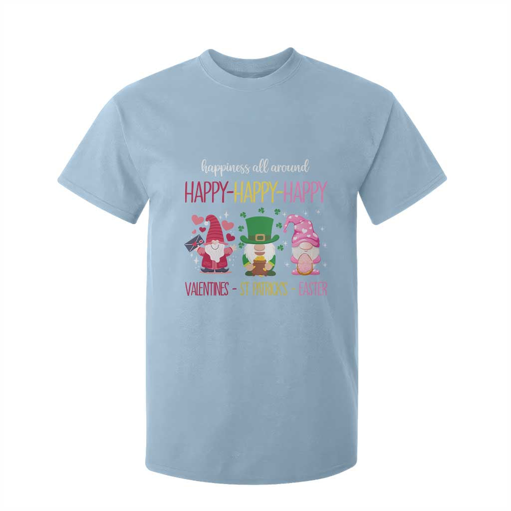 Happy Valentines St Patrick Easter Day Gnomies T Shirt For Kid TS09 Light Blue Print Your Wear