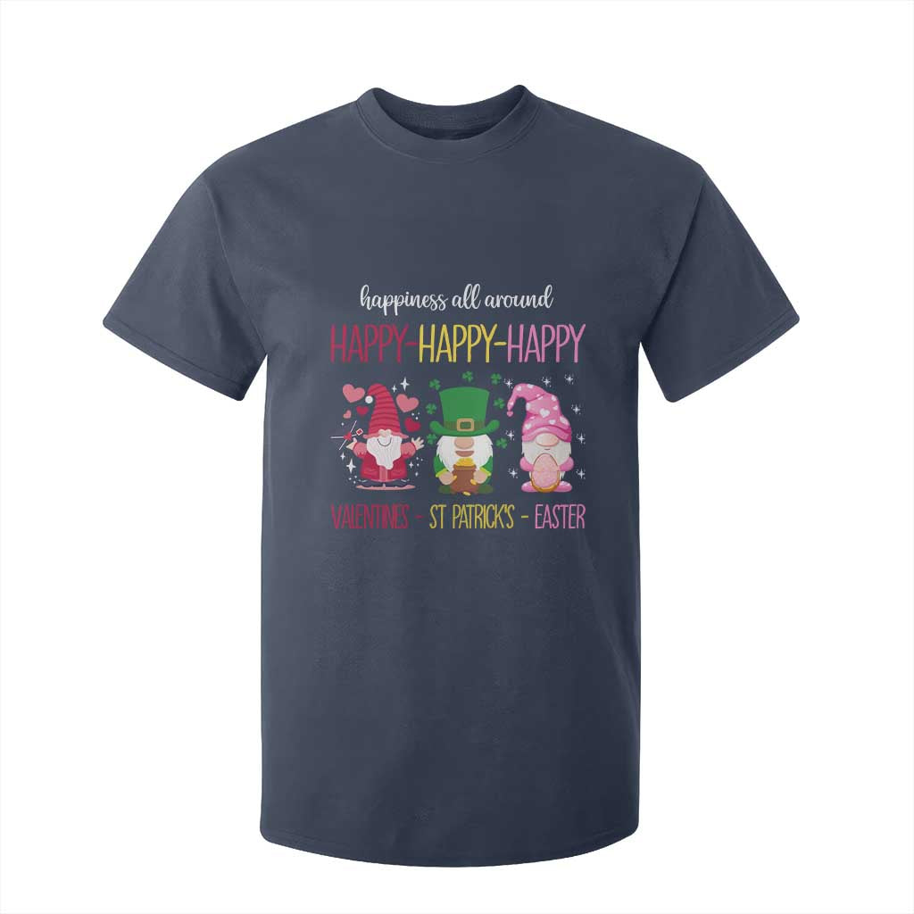 Happy Valentines St Patrick Easter Day Gnomies T Shirt For Kid TS09 Navy Print Your Wear