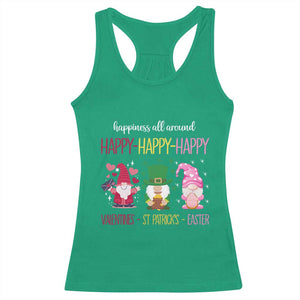 Happy Valentines St Patrick Easter Day Gnomies Racerback Tank Top TS09 Irish Green Print Your Wear