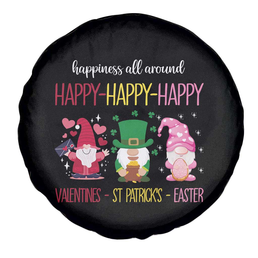 Happy Valentines St Patrick Easter Day Gnomies Spare Tire Cover TS09 Print Your Wear