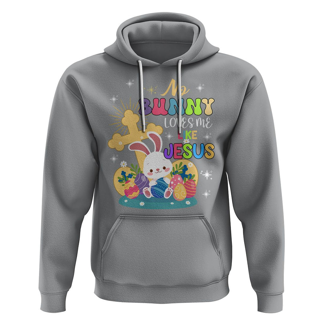 Easter Day Hoodie No Bunny Loves Me Like Jesus Cute Rabbit TS09 Sport Gray Printyourwear