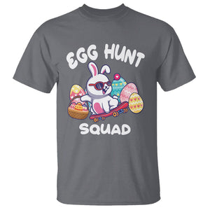 Easter Day T Shirt Egg Hunt Squad Cool Bunny Funny Hunting Season TS09 Charcoal Printyourwear