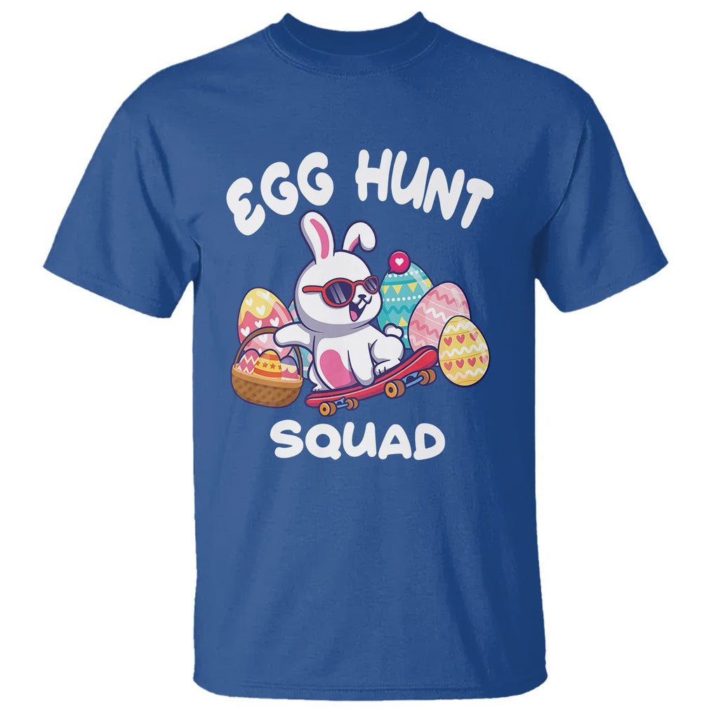 Easter Day T Shirt Egg Hunt Squad Cool Bunny Funny Hunting Season TS09 Royal Blue Printyourwear