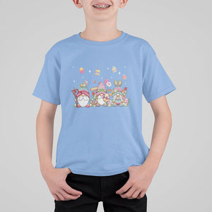 Easter Day Cute Gnomies Egg Hunting T Shirt For Kid TS09 Carolina Blue Printyourwear