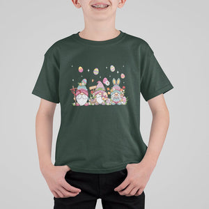 Easter Day Cute Gnomies Egg Hunting T Shirt For Kid TS09 Dark Forest Green Printyourwear