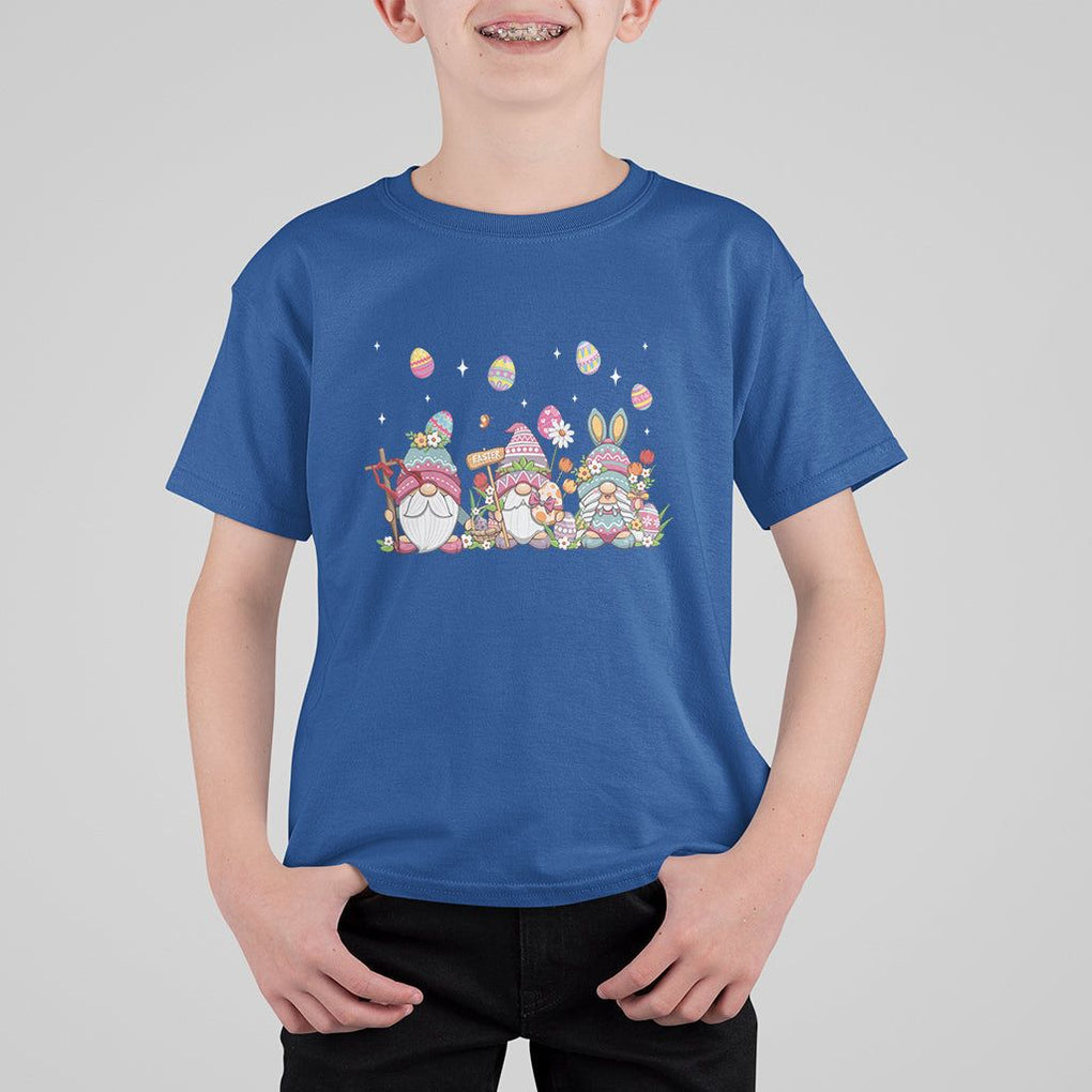 Easter Day Cute Gnomies Egg Hunting T Shirt For Kid TS09 Royal Blue Printyourwear
