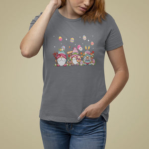 Easter Day Cute Gnomies Egg Hunting T Shirt For Women TS09 Charcoal Printyourwear