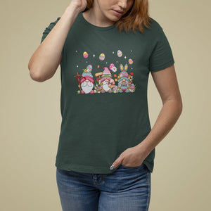 Easter Day Cute Gnomies Egg Hunting T Shirt For Women TS09 Dark Forest Green Printyourwear