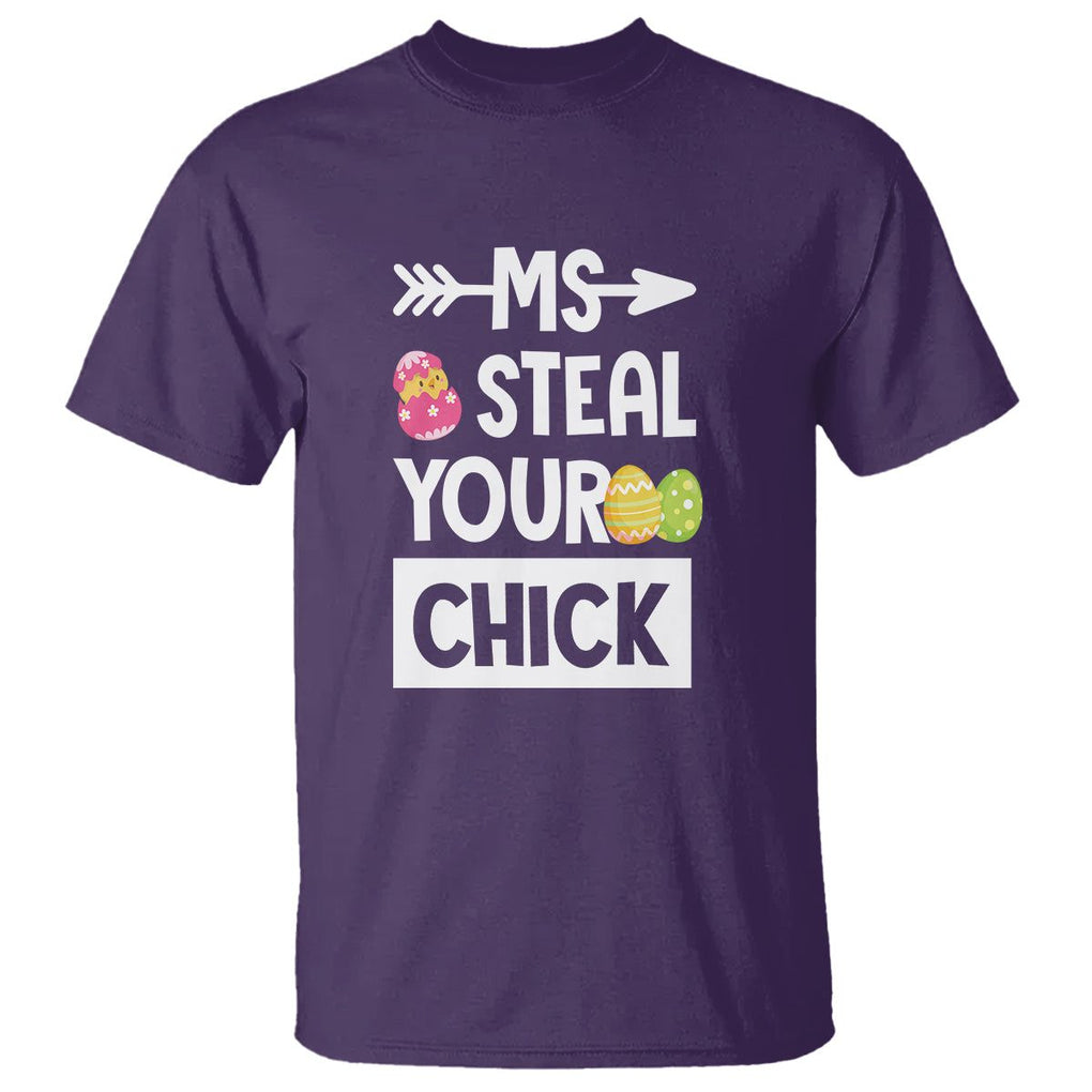 Easter Day T Shirt Ms. Steal Your Chick Funny Egg Baby Chicken TS09 Purple Printyourwear