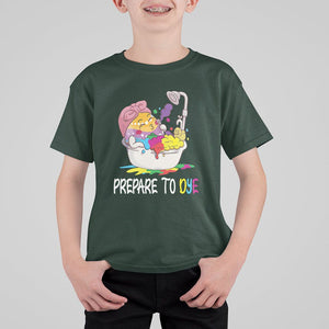 Funny Easter Day T Shirt For Kid Prepare To Dye Sunday Egg Hunting TS09 Dark Forest Green Printyourwear