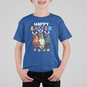 Easter Day T Shirt For Kid Funny Chicken Bunny Costume Farmer Farm Animal TS09 Royal Blue Printyourwear
