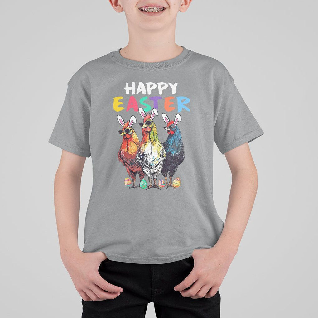 Easter Day T Shirt For Kid Funny Chicken Bunny Costume Farmer Farm Animal TS09 Sport Gray Printyourwear