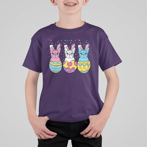 Easter Day T Shirt For Kid Cute Bunny French Bulldogs Frenchie Dog Lover TS09 Purple Printyourwear
