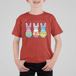 Easter Day T Shirt For Kid Cute Bunny French Bulldogs Frenchie Dog Lover TS09 Red Printyourwear
