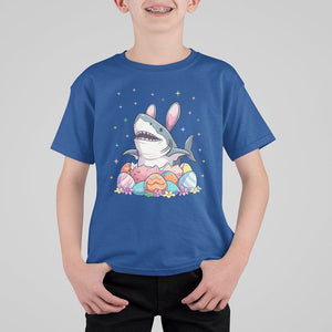 Easter Day Cute Bunny Shark Egg Basket T Shirt For Kid TS09 Royal Blue Printyourwear