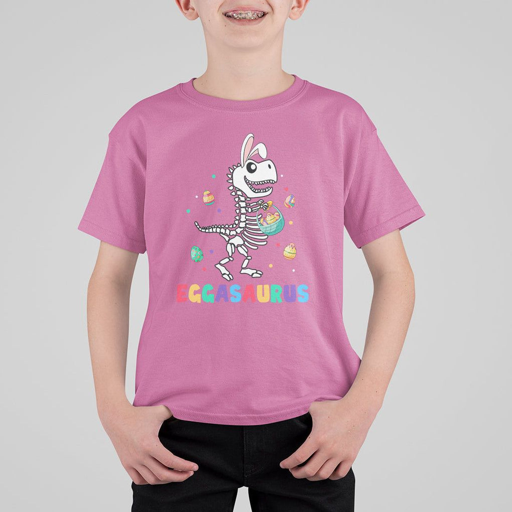Easter Day T Shirt For Kid Eggasaurus Stegosaurus Dinosaur Egg Bunny TS09 Azalea Printyourwear