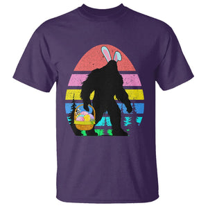 Easter Day Funny Bigfoot Bunny Egg Basket T Shirt TS09 Purple Printyourwear