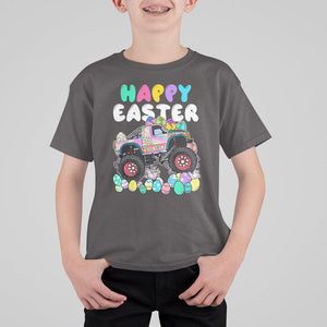 Easter Day Monster Truck Hunting Egg Boys Toddler T Shirt For Kid TS09 Dark Chocolate Printyourwear