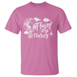 Travel Is My Therapy T Shirt World Traveling TS09 Azalea Printyourwear