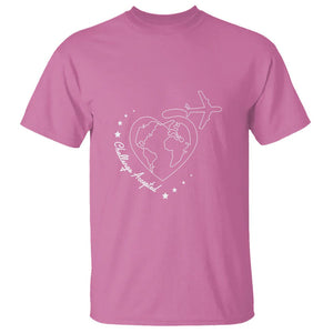 Travel Lover T Shirt Challenge Accepted World Map Traveling TS09 Azalea Printyourwear