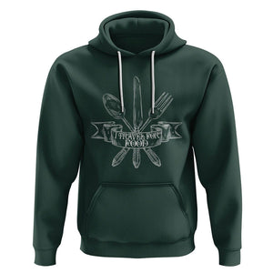Funny Traveling Hoodie I Travel For Food Lover Traveller TS09 Dark Forest Green Printyourwear