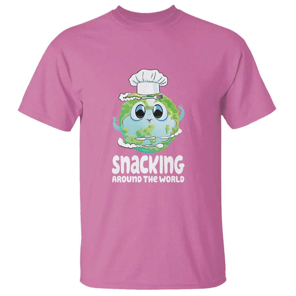 Travel For Food Lover T Shirt Snacking Around The World Traveling TS09 Azalea Printyourwear