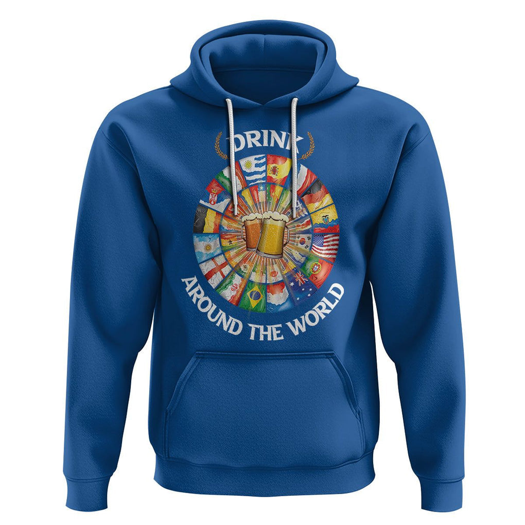 Travel For Beer Lover Hoodie Drinking Around The World Traveling TS09 Royal Blue Printyourwear