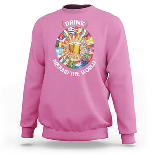 Travel For Beer Lover Sweatshirt Drinking Around The World Traveling TS09 Azalea Printyourwear