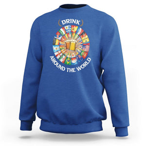 Travel For Beer Lover Sweatshirt Drinking Around The World Traveling TS09 Royal Blue Printyourwear