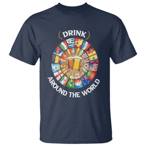 Travel For Beer Lover T Shirt Drinking Around The World Traveling TS09 Navy Printyourwear