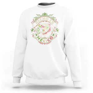 Hecho En Mexico Sweatshirt Aztec Skull Made In Mexico Mexican TS09 White Printyourwear
