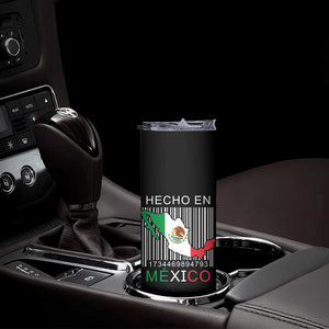 Mexican Pride Skinny Tumbler Hecho En Mexico Flag Barcode TS09 Print Your Wear