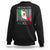 Mexican Pride Sweatshirt Hecho En Mexico Flag Barcode TS09 Black Printyourwear