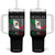 Mexican Pride Tumbler With Handle Hecho En Mexico Flag Barcode TS09 One Size: 40 oz Black Print Your Wear