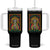 Mexican Pride Tumbler With Handle Mexicano Hasta Los Huesos Skeleton Sombrero TS09 One Size: 40 oz Black Print Your Wear