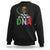 Mexican Pride Sweatshirt It's In My DNA Mexico Flag Proud Hispanic TS09 Black Printyourwear