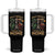 Mexico Pride Tumbler With Handle Half Mexican Is Better Than None TS09 One Size: 40 oz Black Print Your Wear