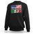 Mexican American Sweatshirt Yes I'm Both Of Them USA Mexico Flag Hispanic TS09 Black Printyourwear