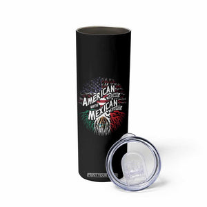 American Grown With Mexican Roots Skinny Tumbler TS09 Print Your Wear