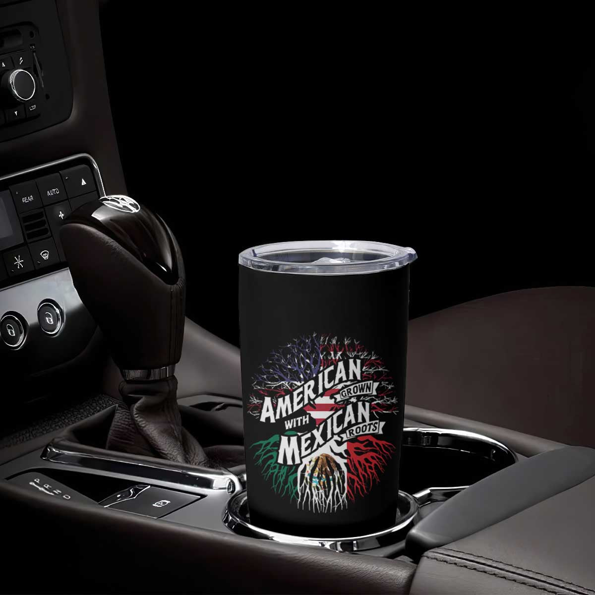 American Grown With Mexican Roots Tumbler Cup TS09 Print Your Wear